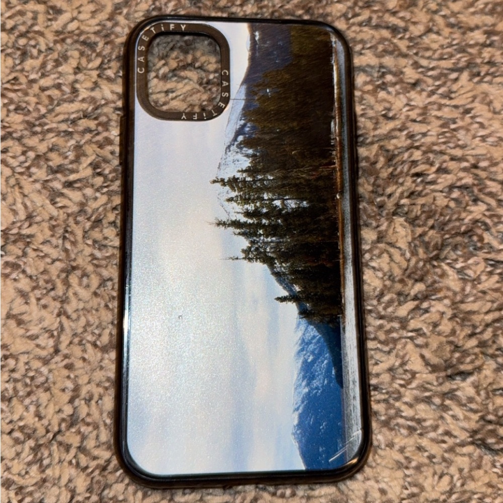 Casetify Mountain Landscape Phone Case - Black and Blue